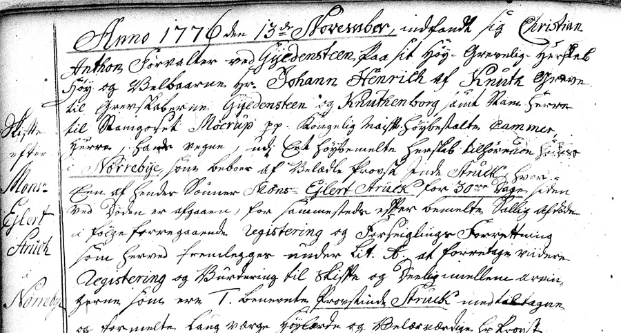 Eiler Struch - Skifte 1776, fol.94